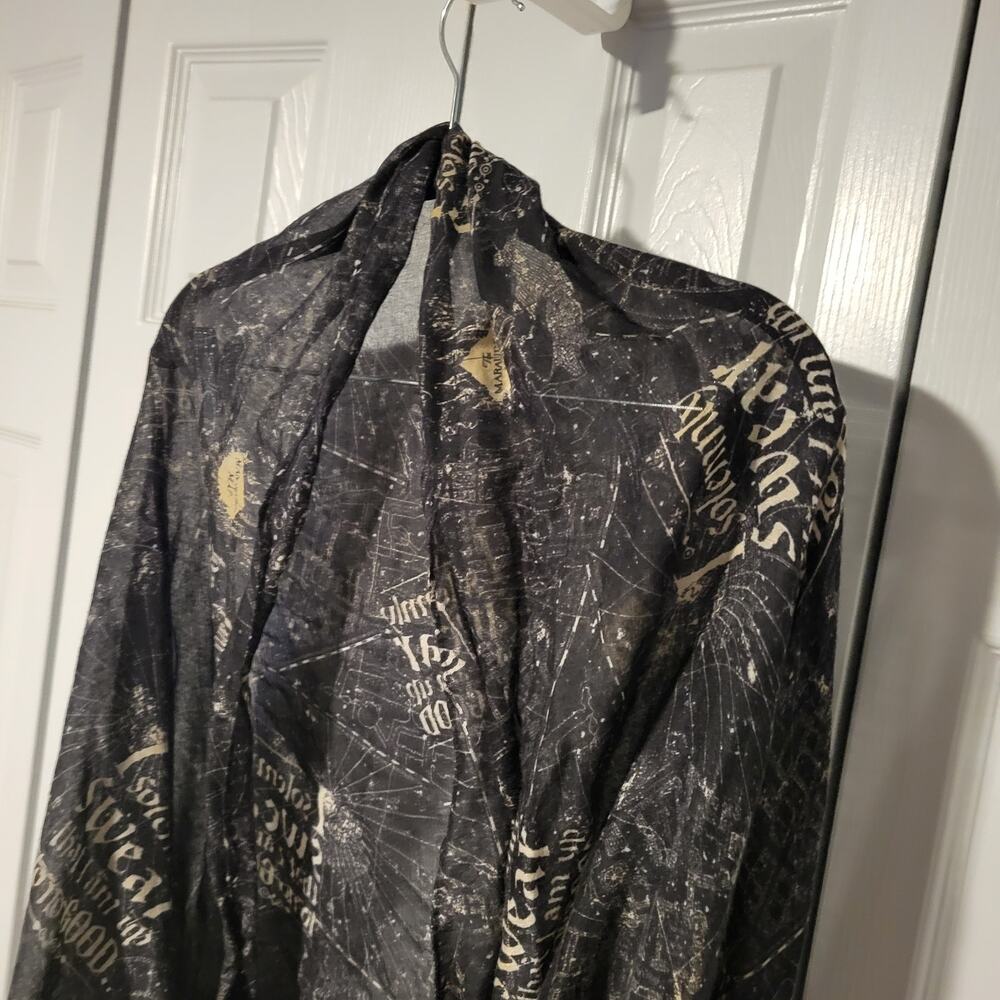 Harry Potter Sheer Geometric Circle Shawl Scarf Cover Up One Size Fits Most - Picture 2 of 5